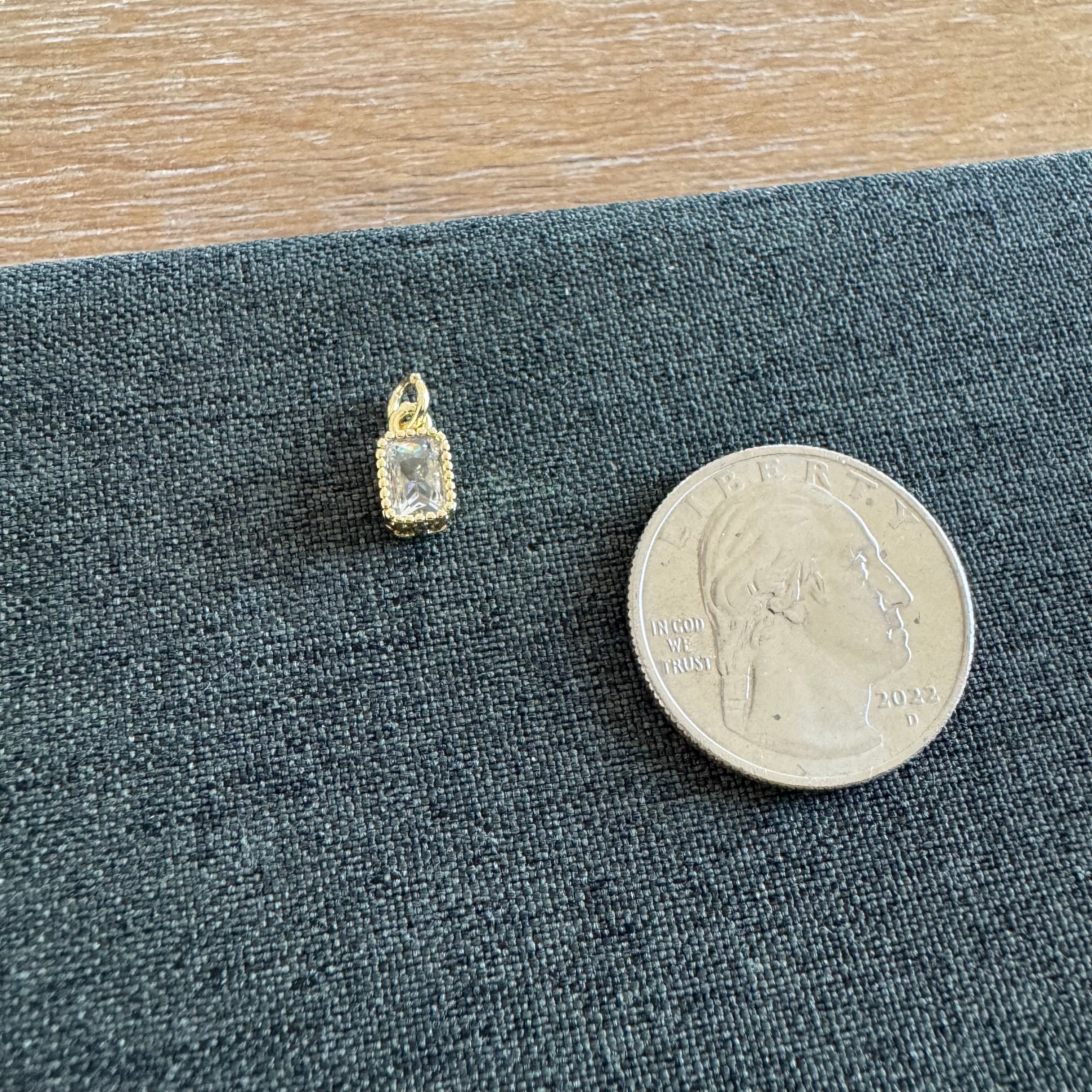 Frame Stone Charm clear