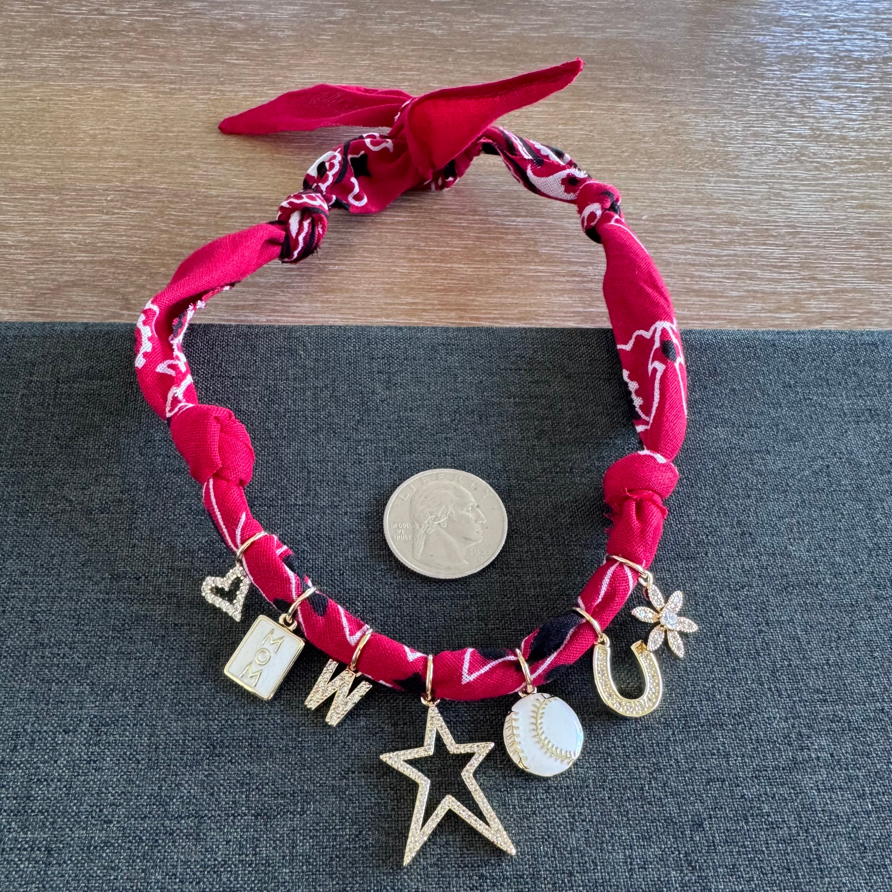 Baseball Mom Bandana Red