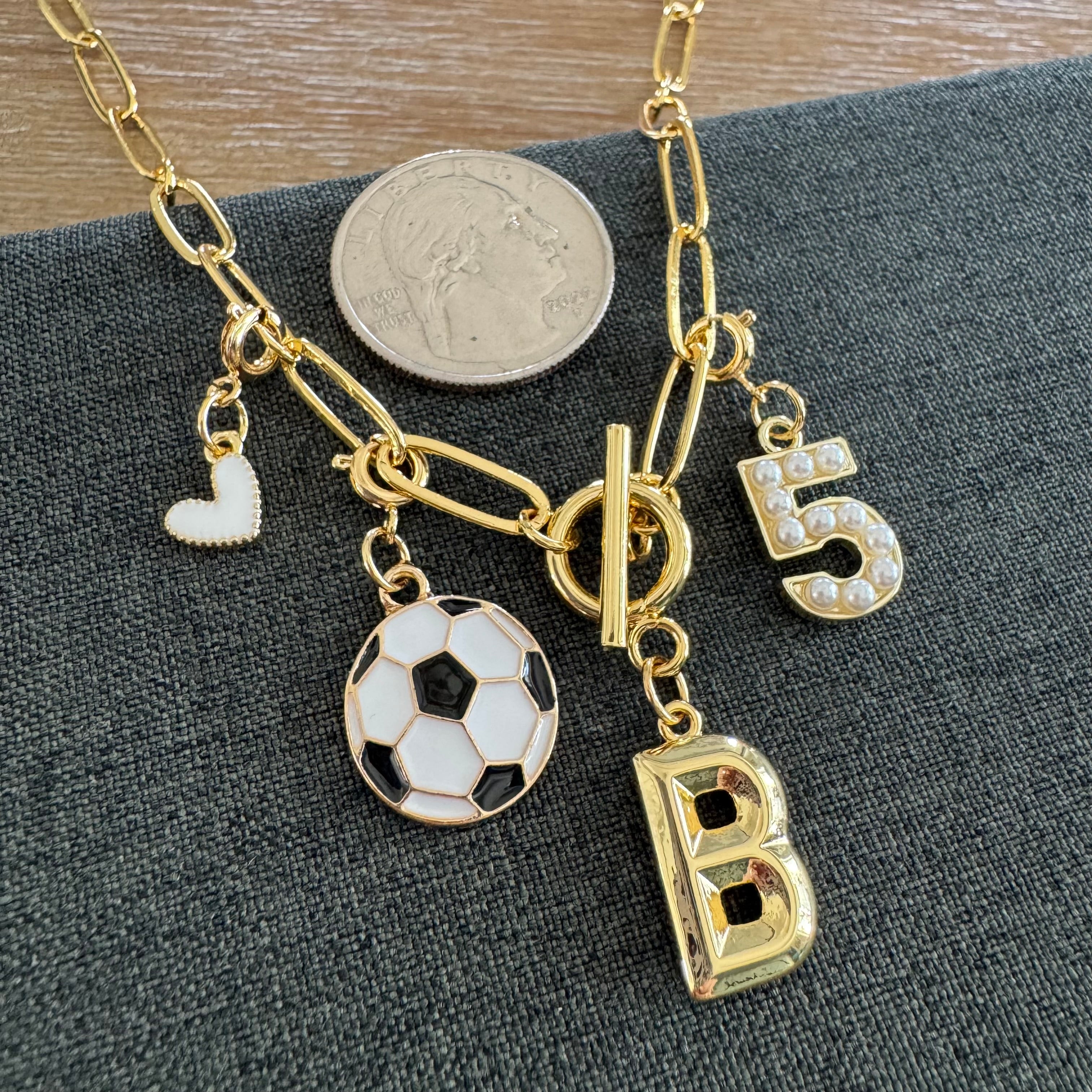Soccer Number Necklace