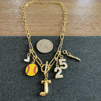 Softball Mama Number Necklace