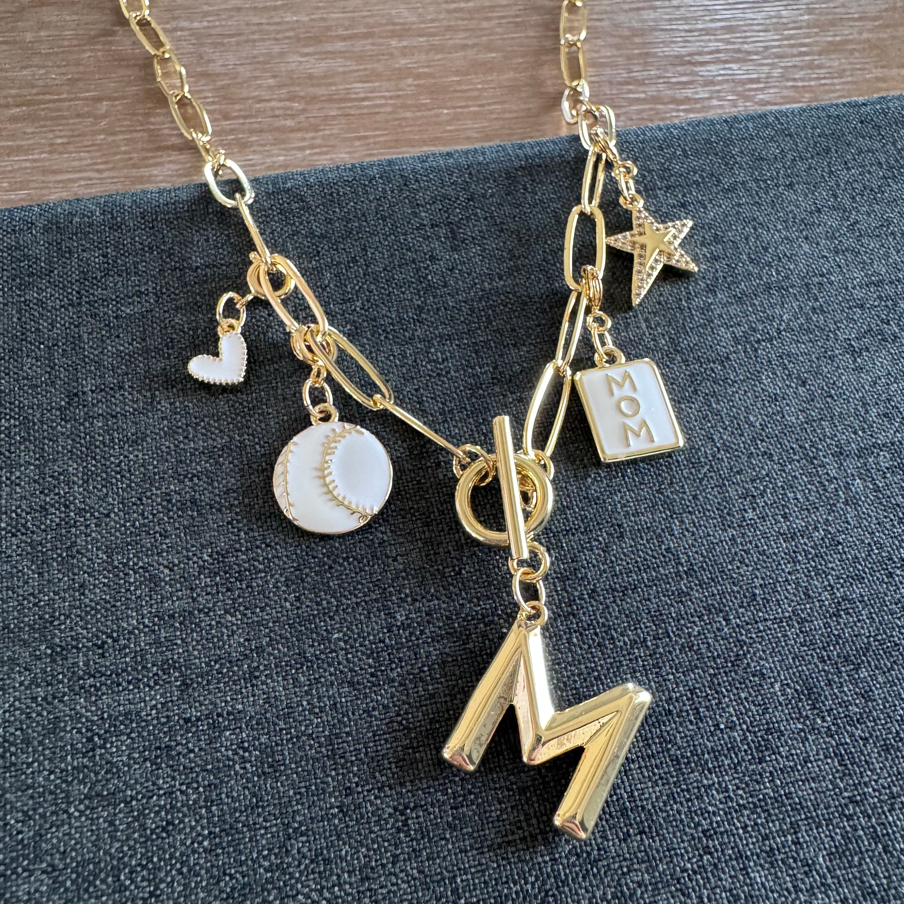 Baseball Mom Star Necklace