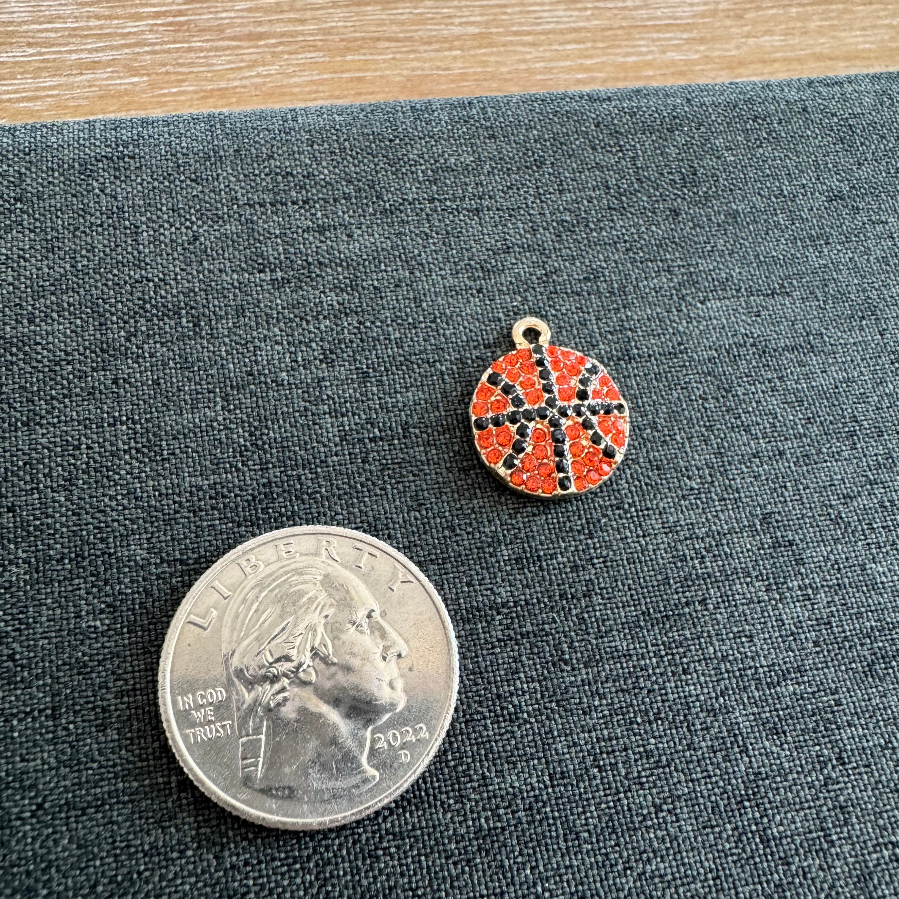 Basketball Stone Charm