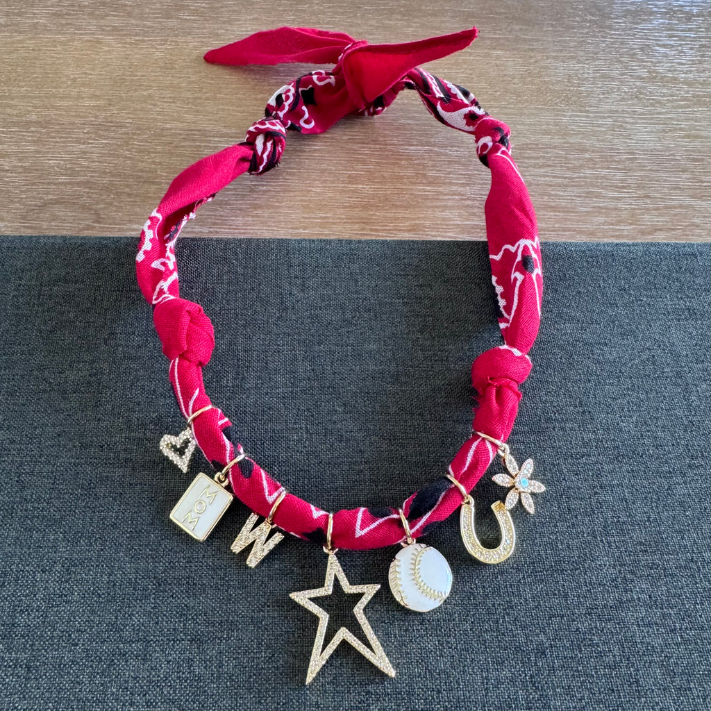 Baseball Mom Bandana Red