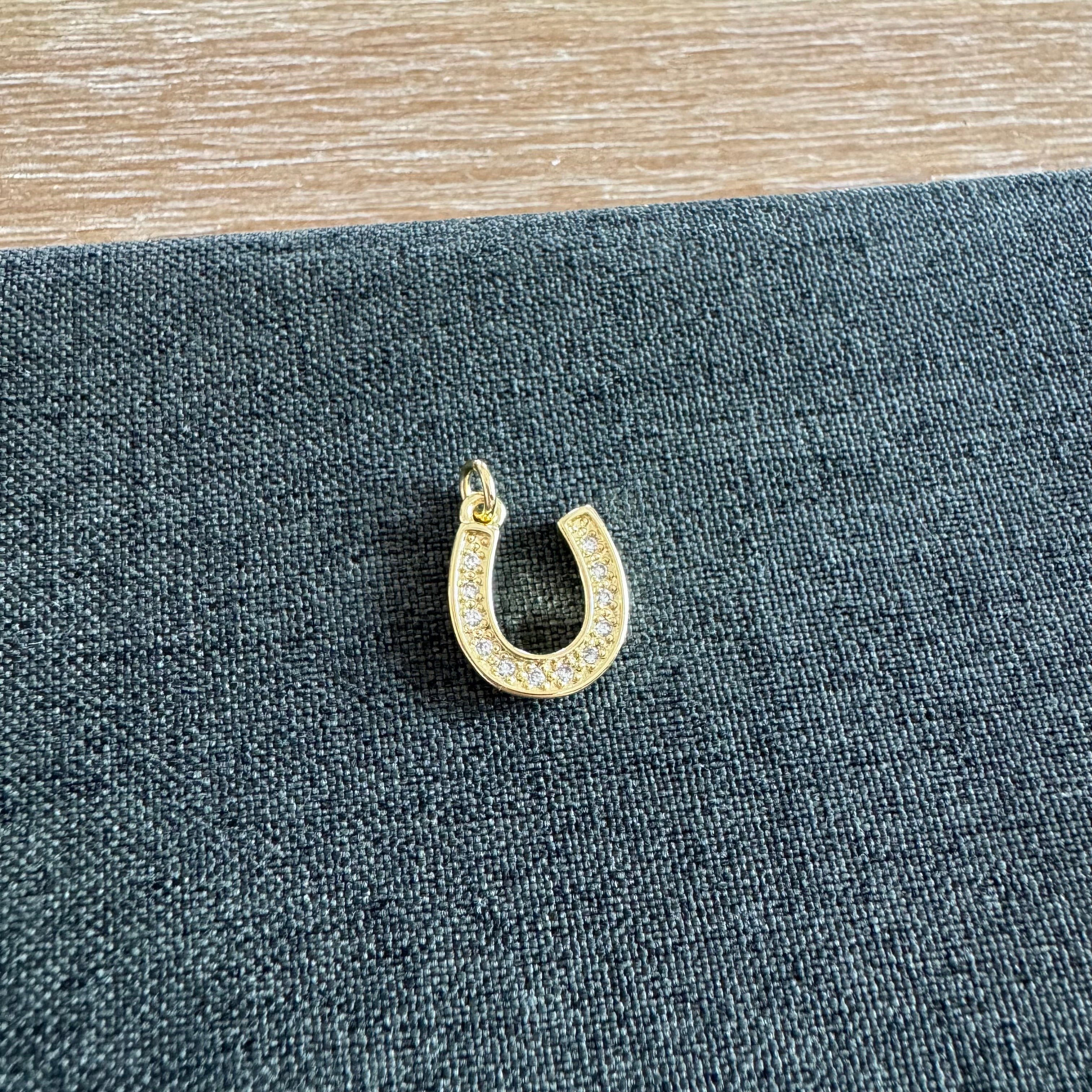 Heather Horseshoe Charm