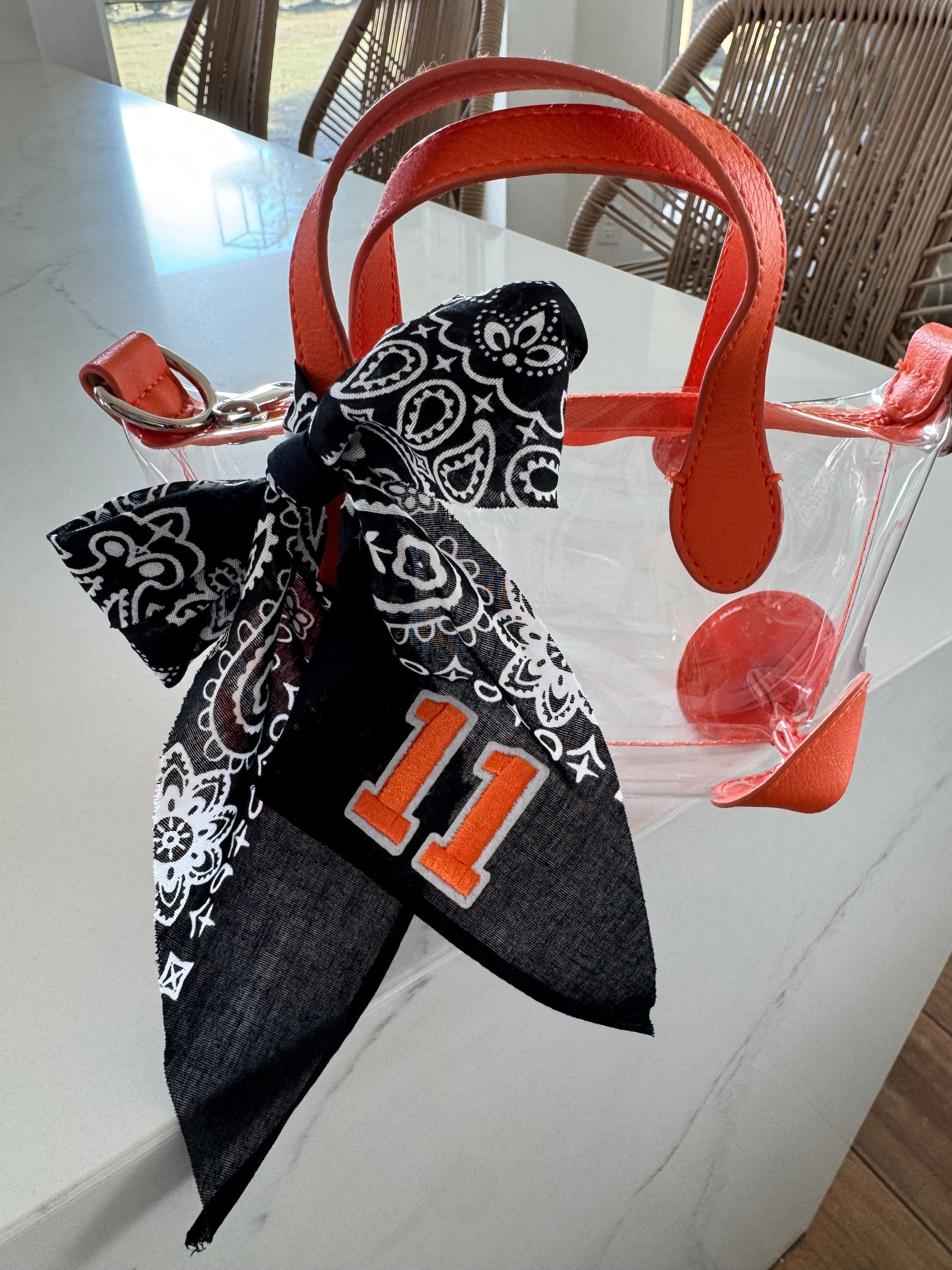 Bandana Number Scarf Black