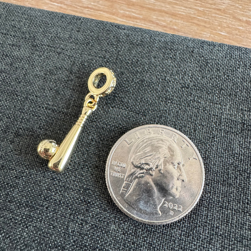Baseball Bat and Ball Pendant