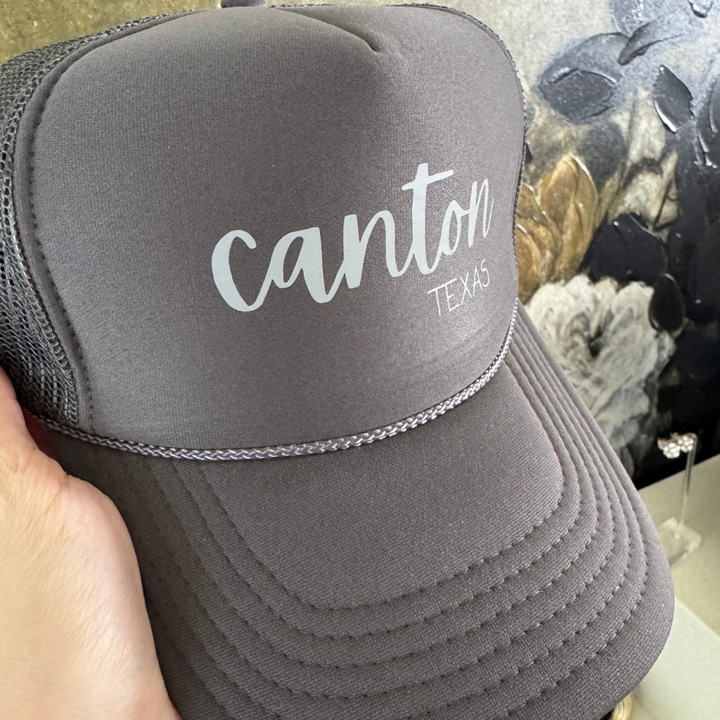 Canton Texas Charcoal Hat