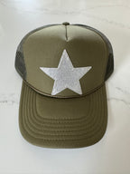 Green Silver Star Hat