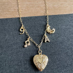 On Cloud 9 Heart Locket Charm Necklace