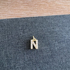 Rhinestone Letter Charm