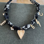Football Bandana Necklace Black