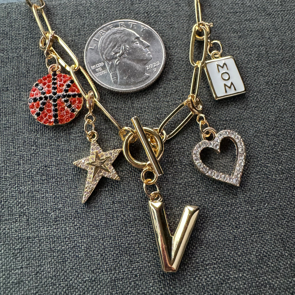 Basketball Stone Mom Necklace