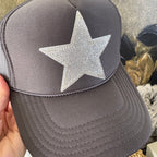 Silver Star Charcoal Hat