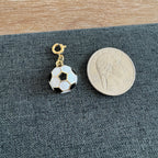 Soccer Pendant Charm with clasp