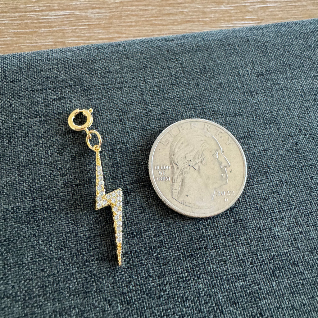 Lately Lightning Bolt Charm with clasp