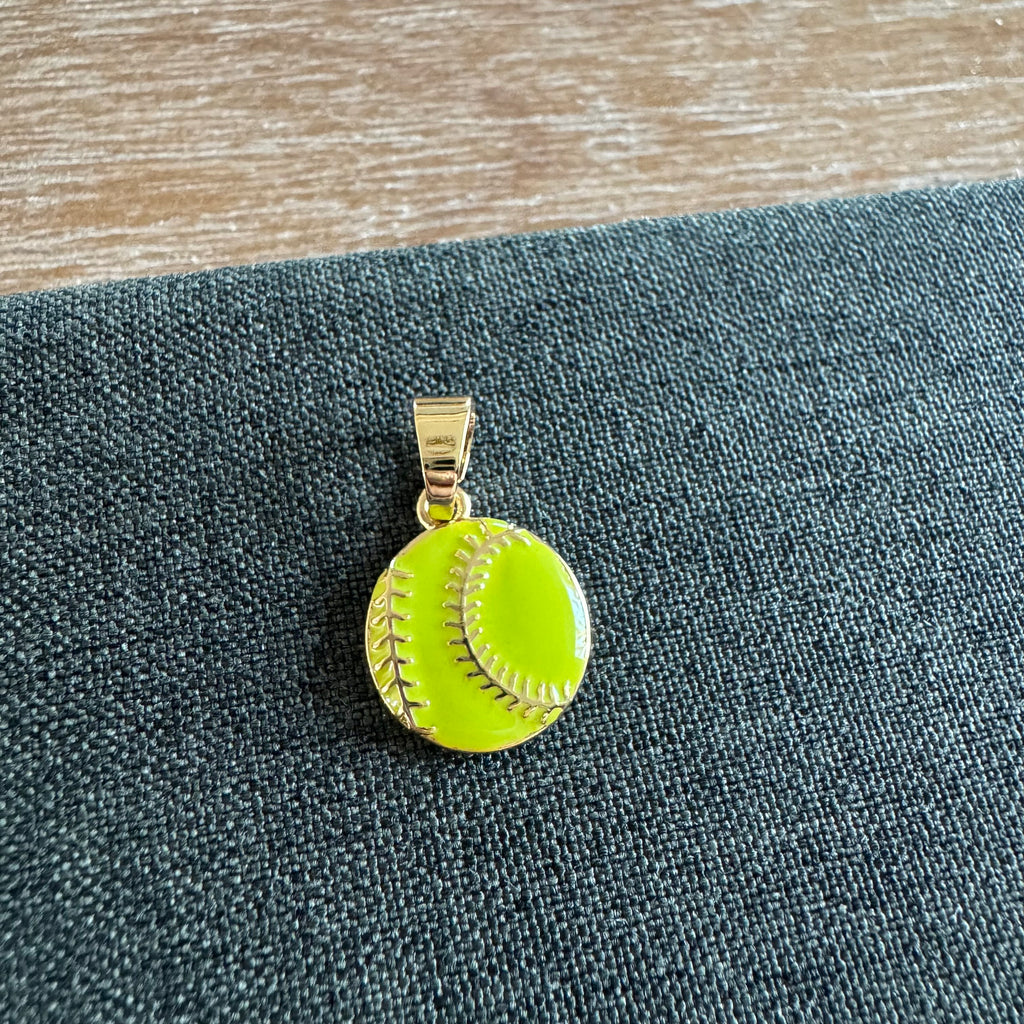 Softball Pendant Charm