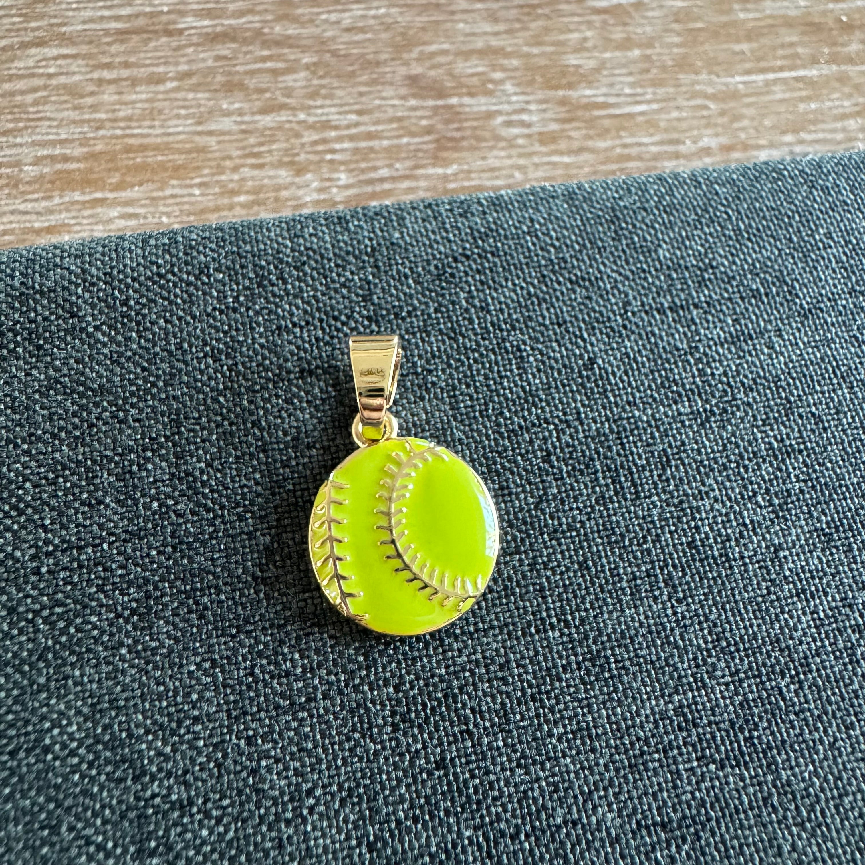 Softball Pendant Charm