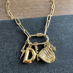 Baseball Glove Mama Charm Necklace