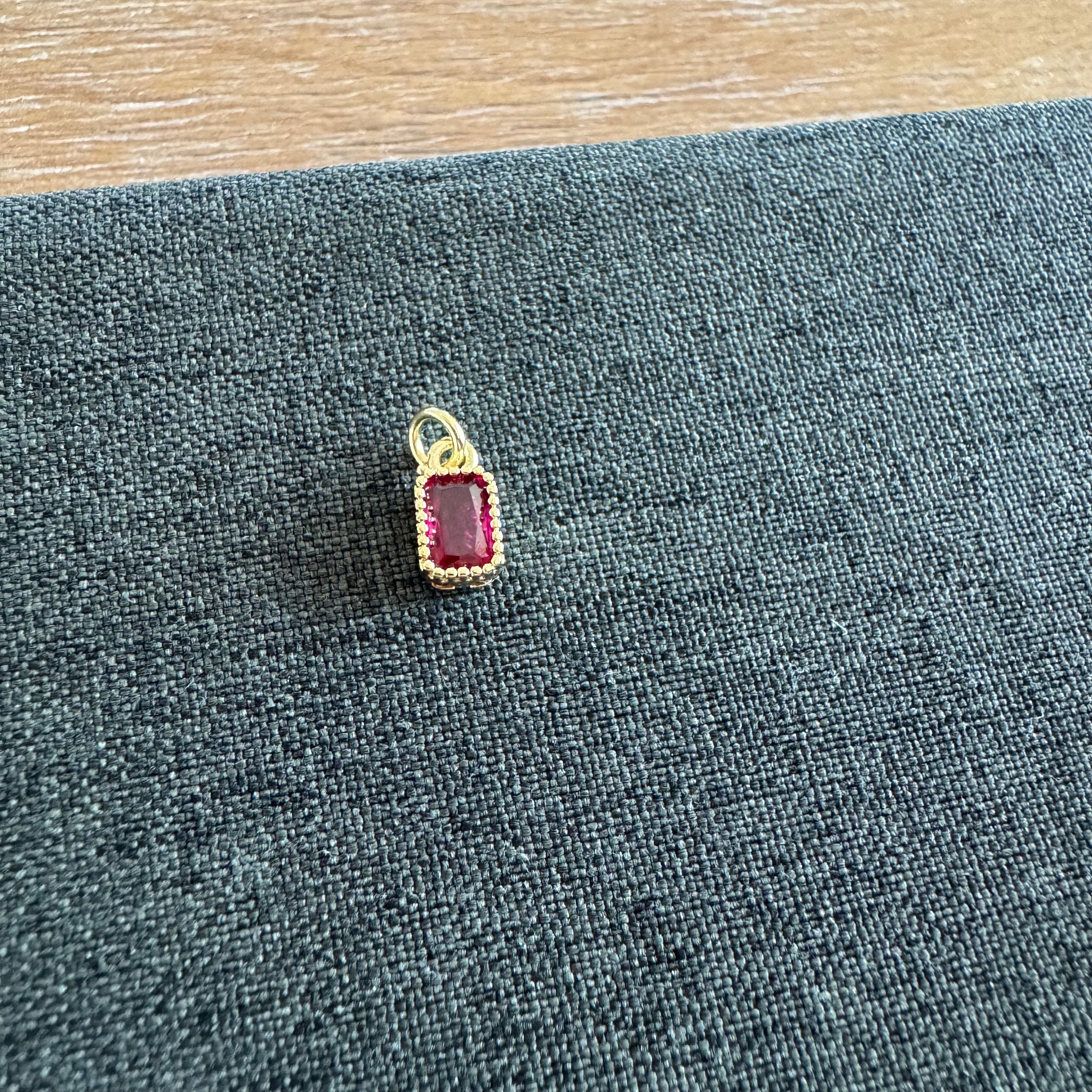 Frame Stone Charm burgundy