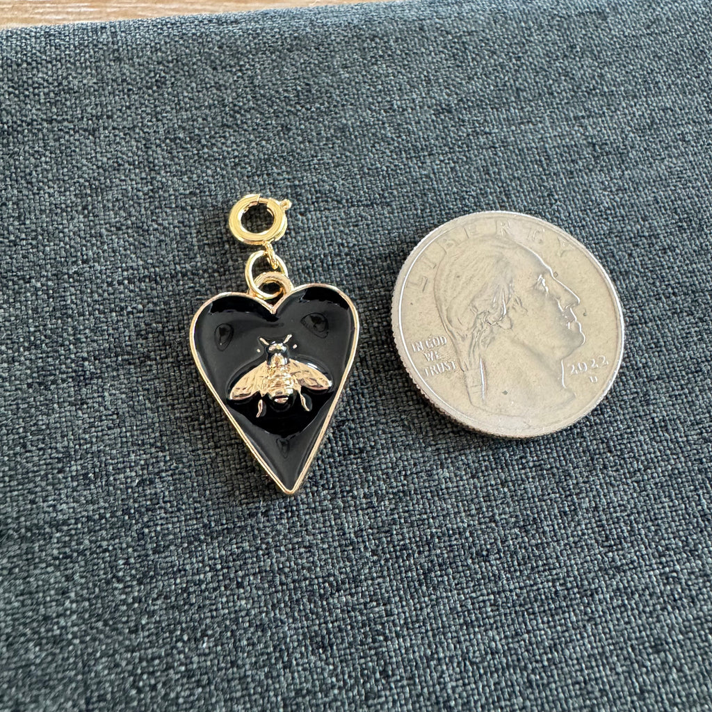 Bee Heart Charm with clasp