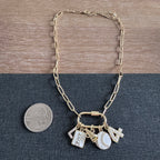 Baseball Mom Cheer Carabiner Necklace