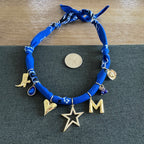 Runner Up Charm Bandana Necklace Blue