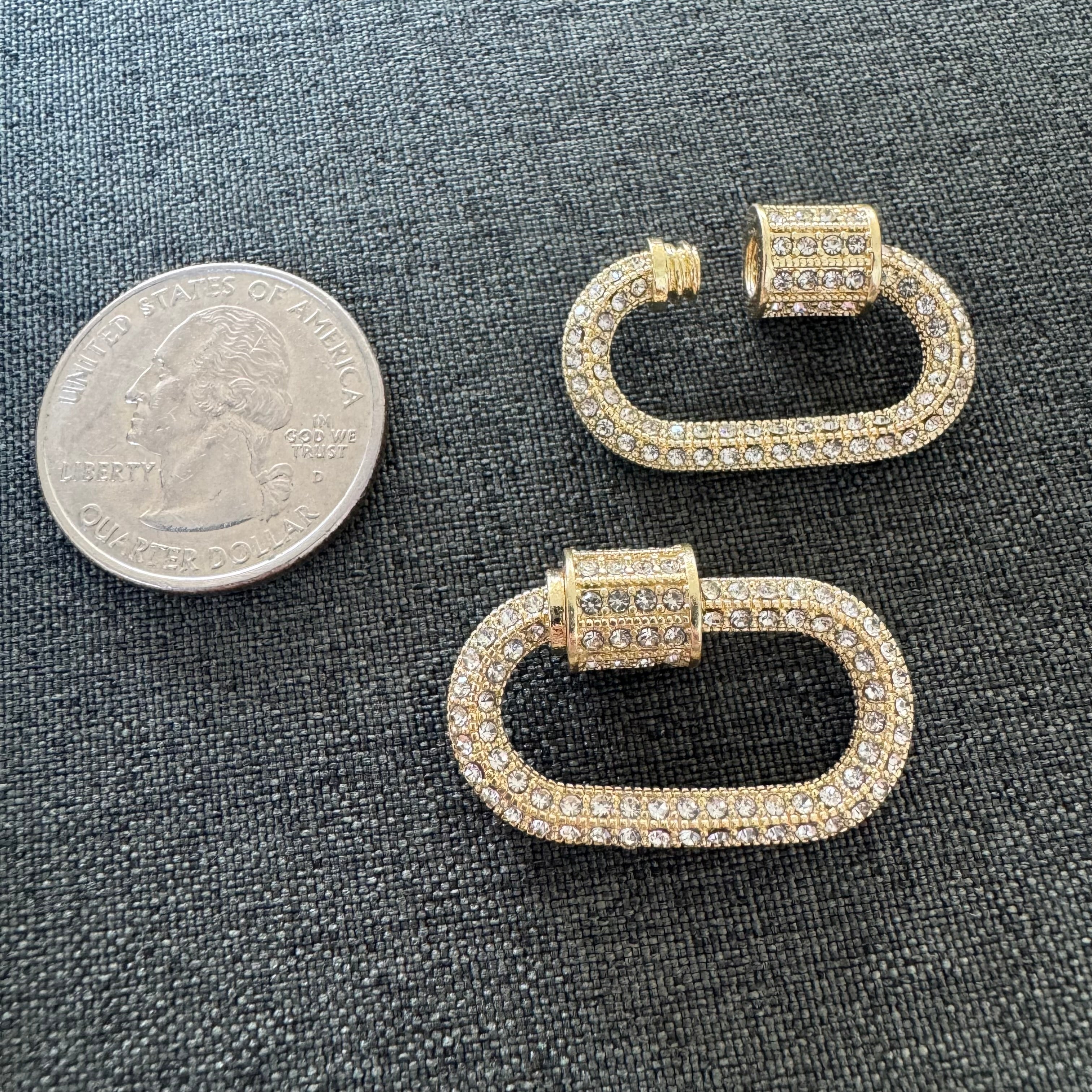 Rhinestone Carabiner