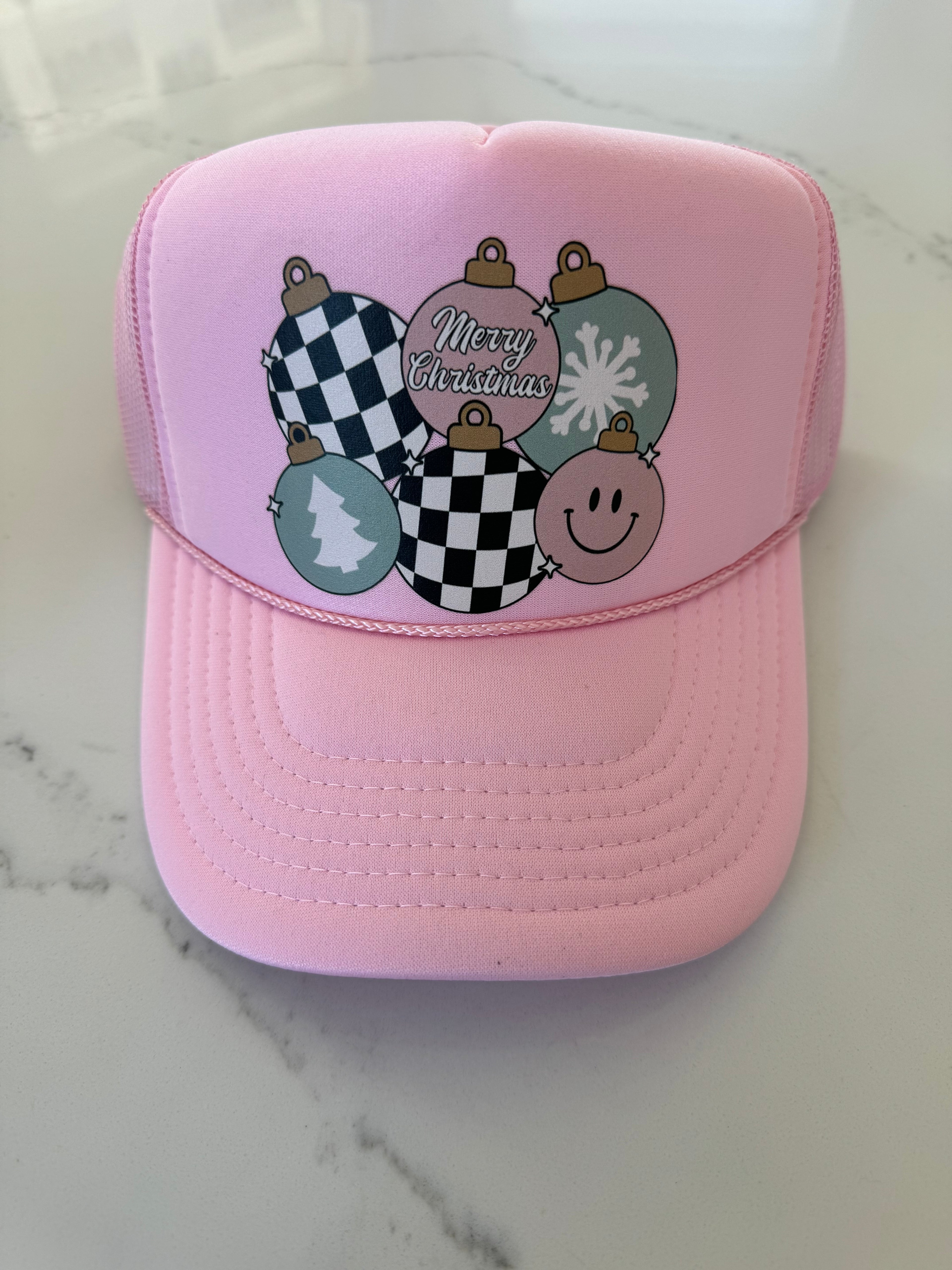 Hometown Christmas Bells Pink Hat