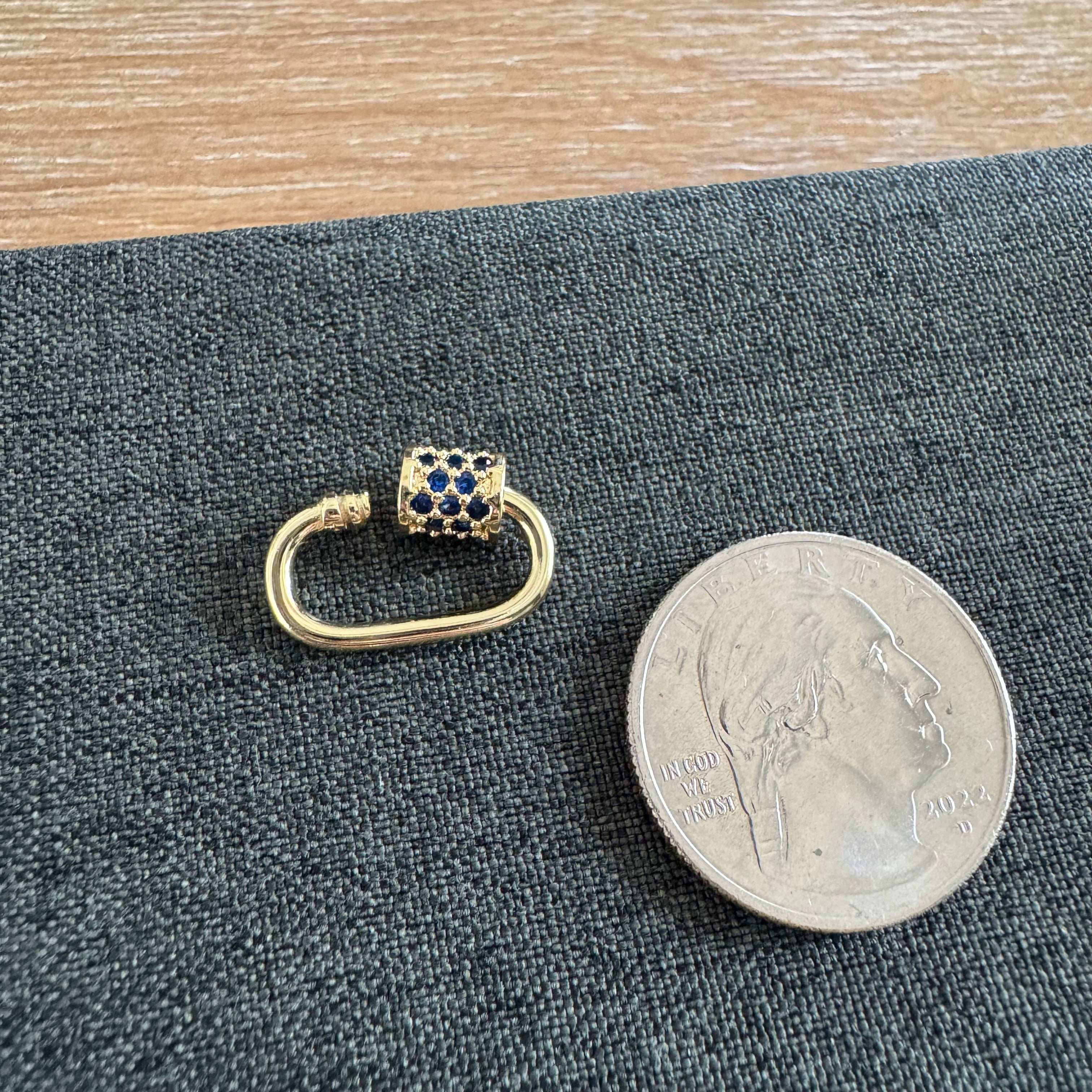 Small Carabiner Blue