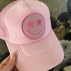 Smiley Star Pink Hat