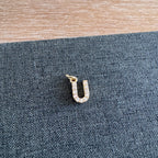 Rhinestone Letter Charm