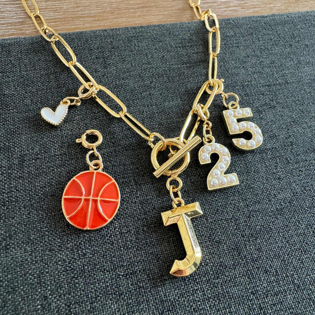 Basketball Number Necklace