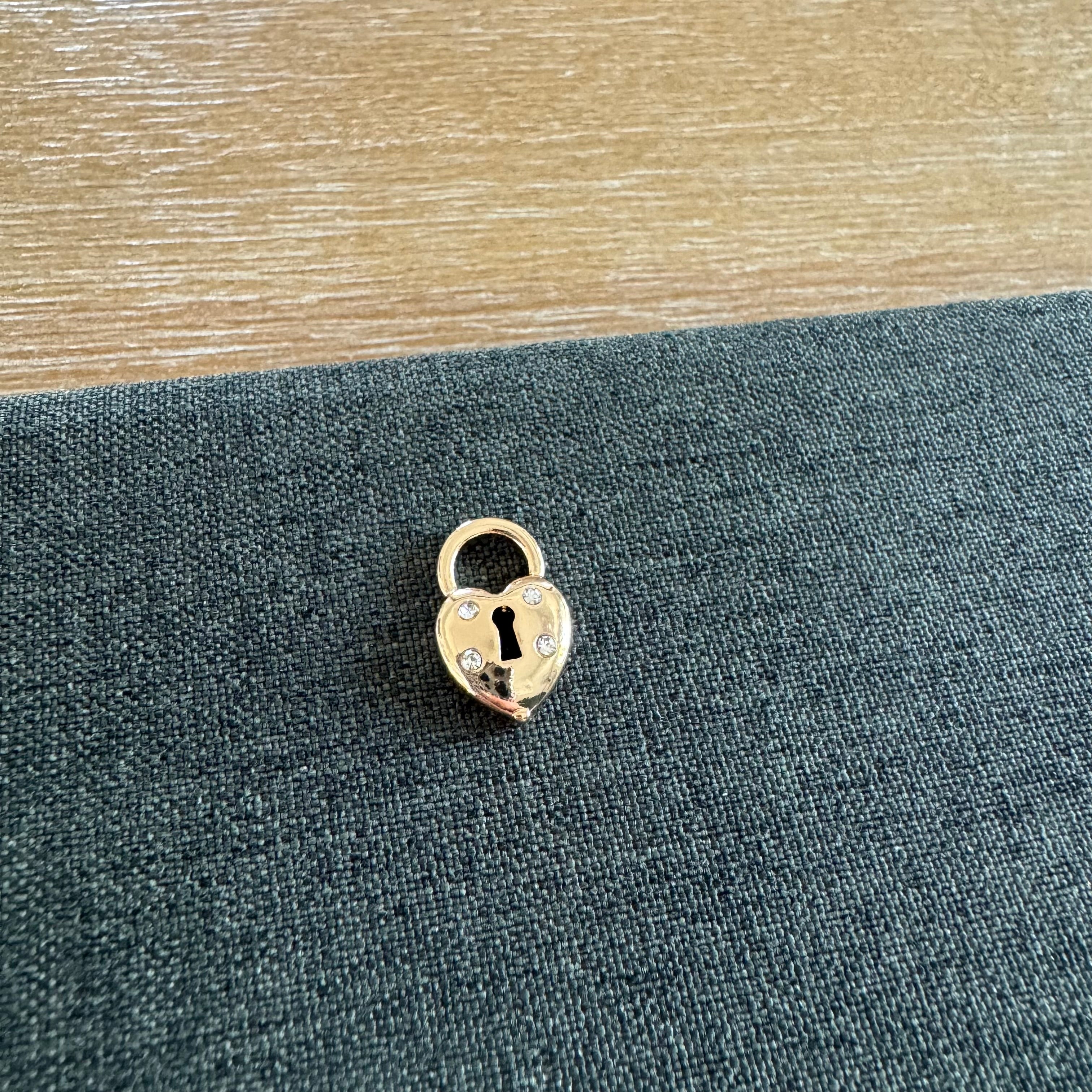 Hayes Heart Lock Charm