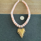 Harlee Heart Necklace pink