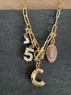 Football Number Necklace
