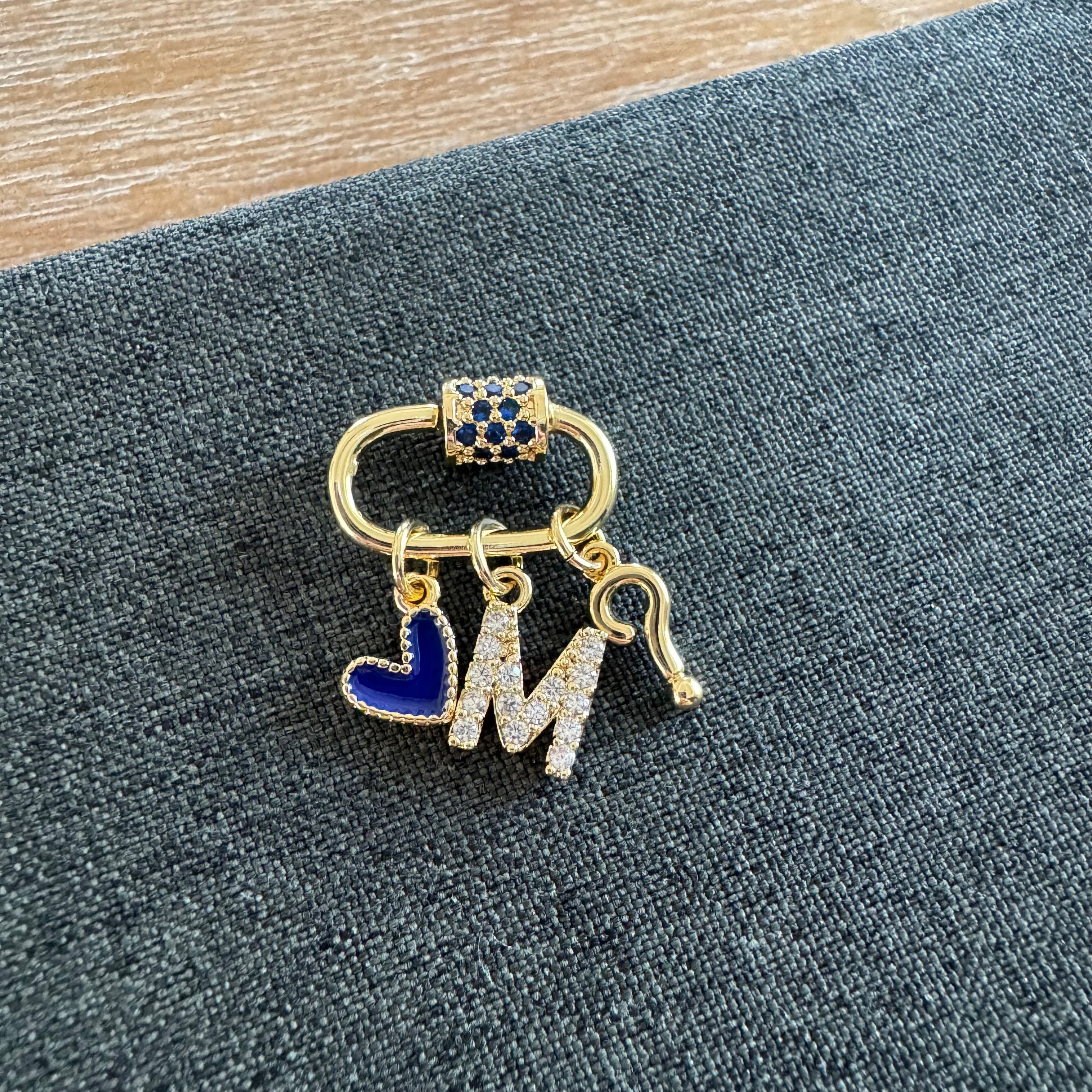 Blue Heart Carabiner