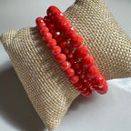 Bracelet Set of Three Orange