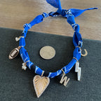 Football Bandana Necklace Blue