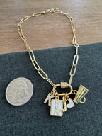 Mia Cheer Mom Carabiner Necklace