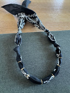 Premade Bandana Necklace Black