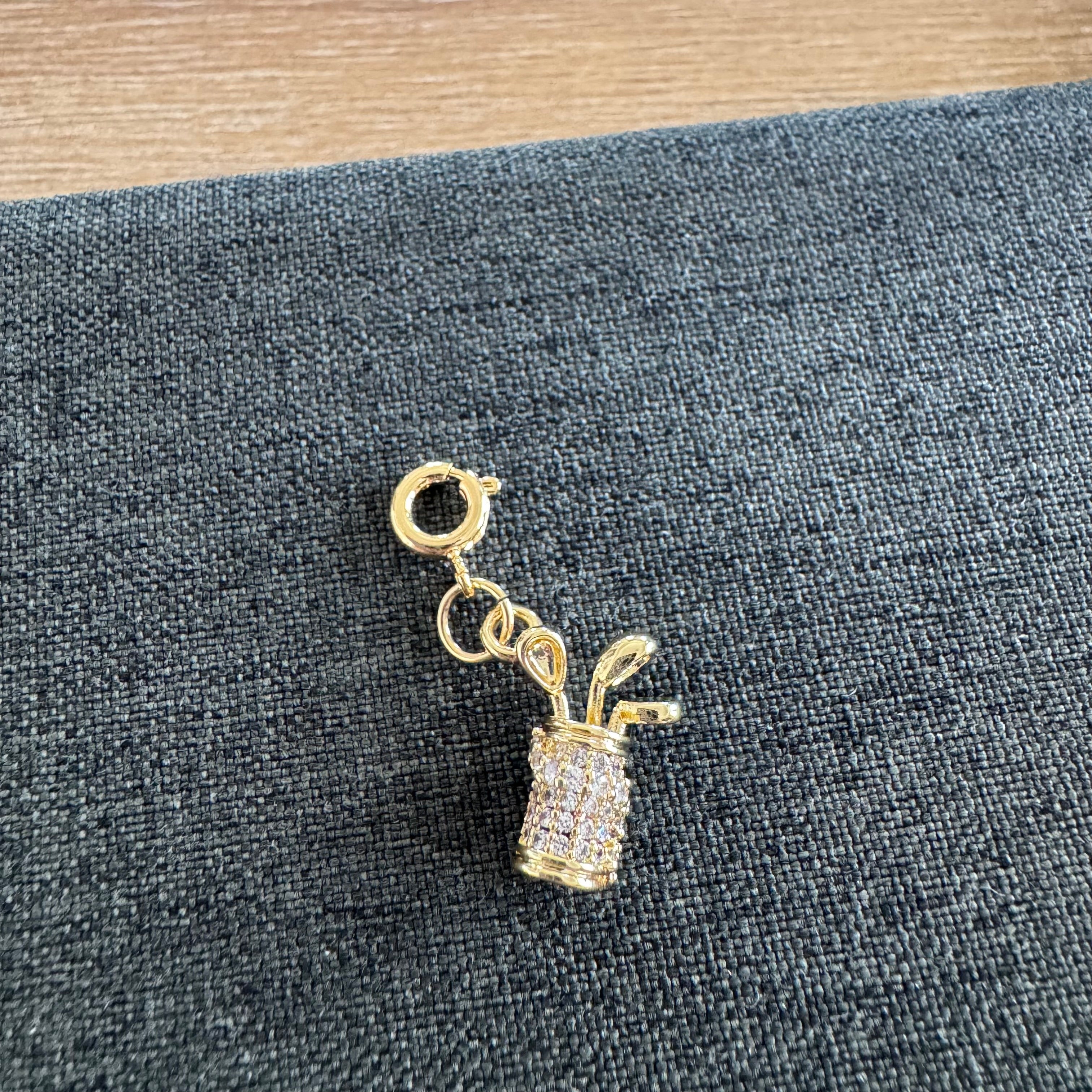 Golf Bag Charm with clasp