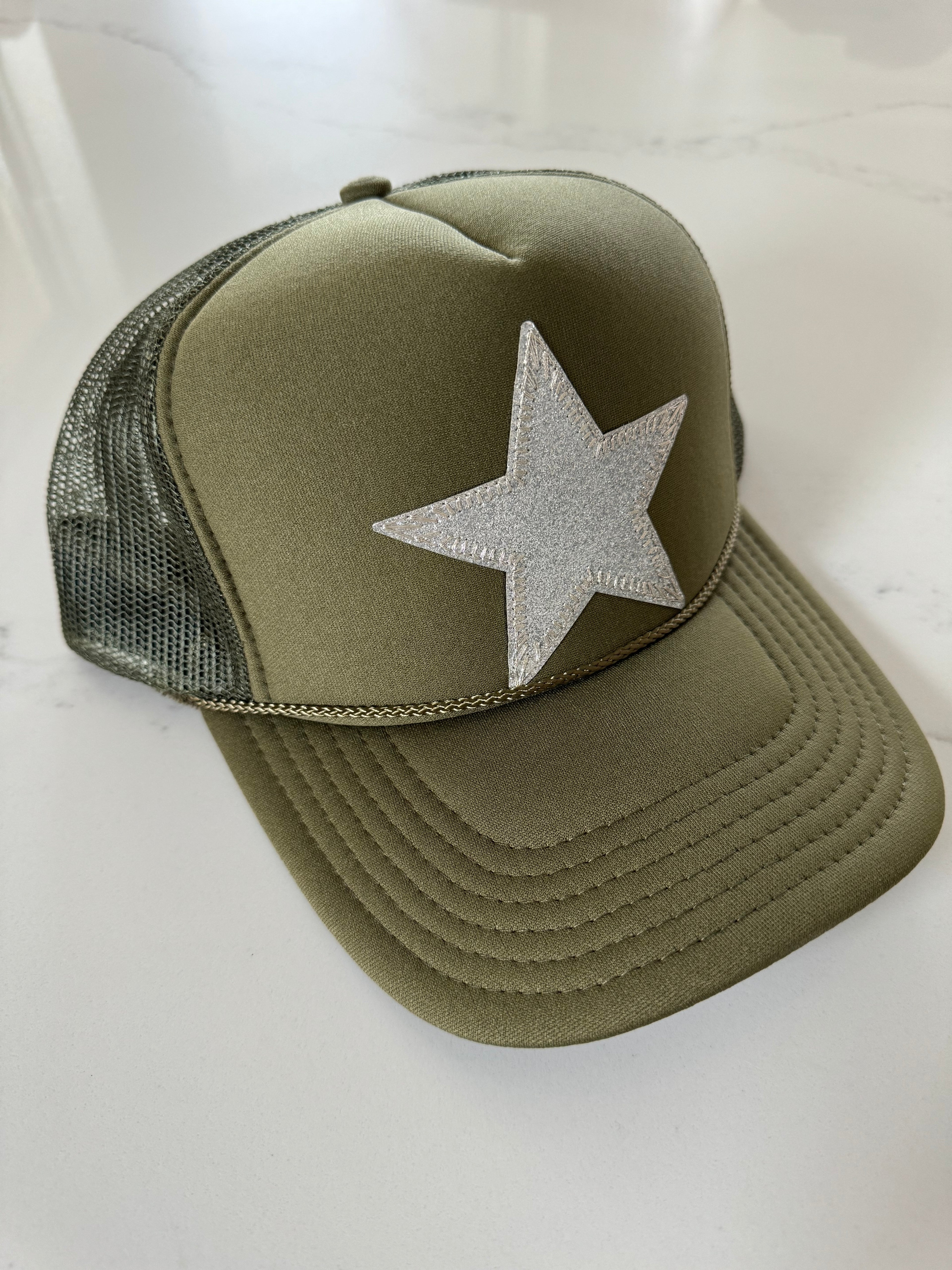 Green Silver Star Hat