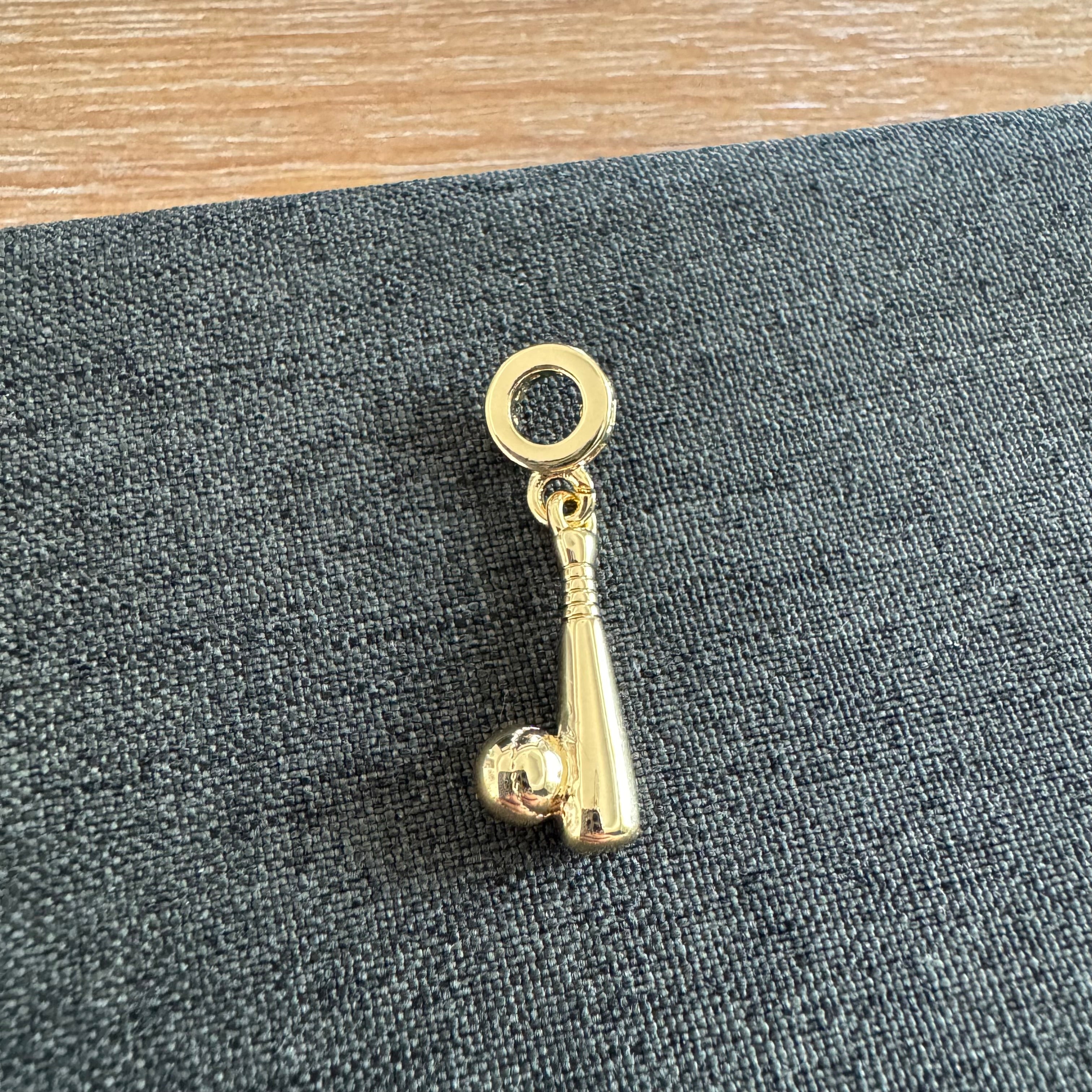 Baseball Bat and Ball Pendant