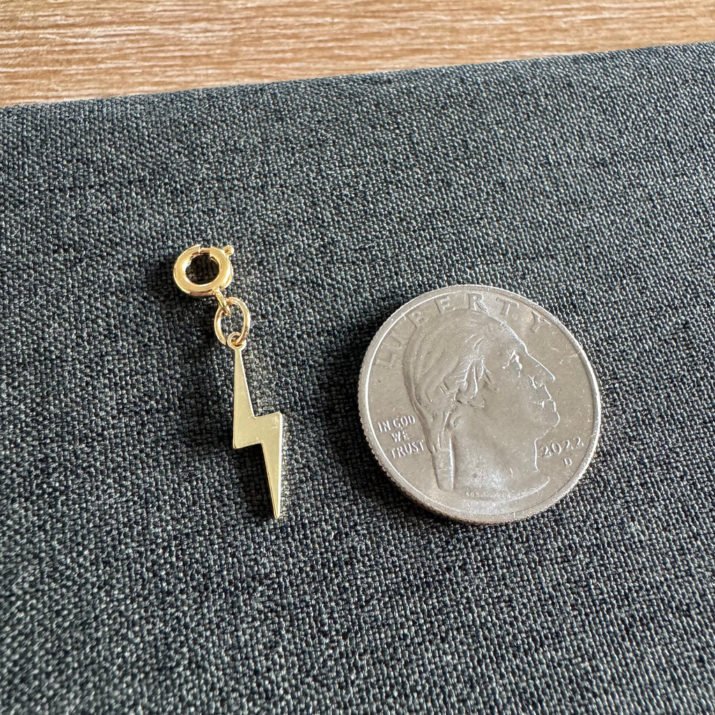 Lane Lightning Bolt Charm with clasp