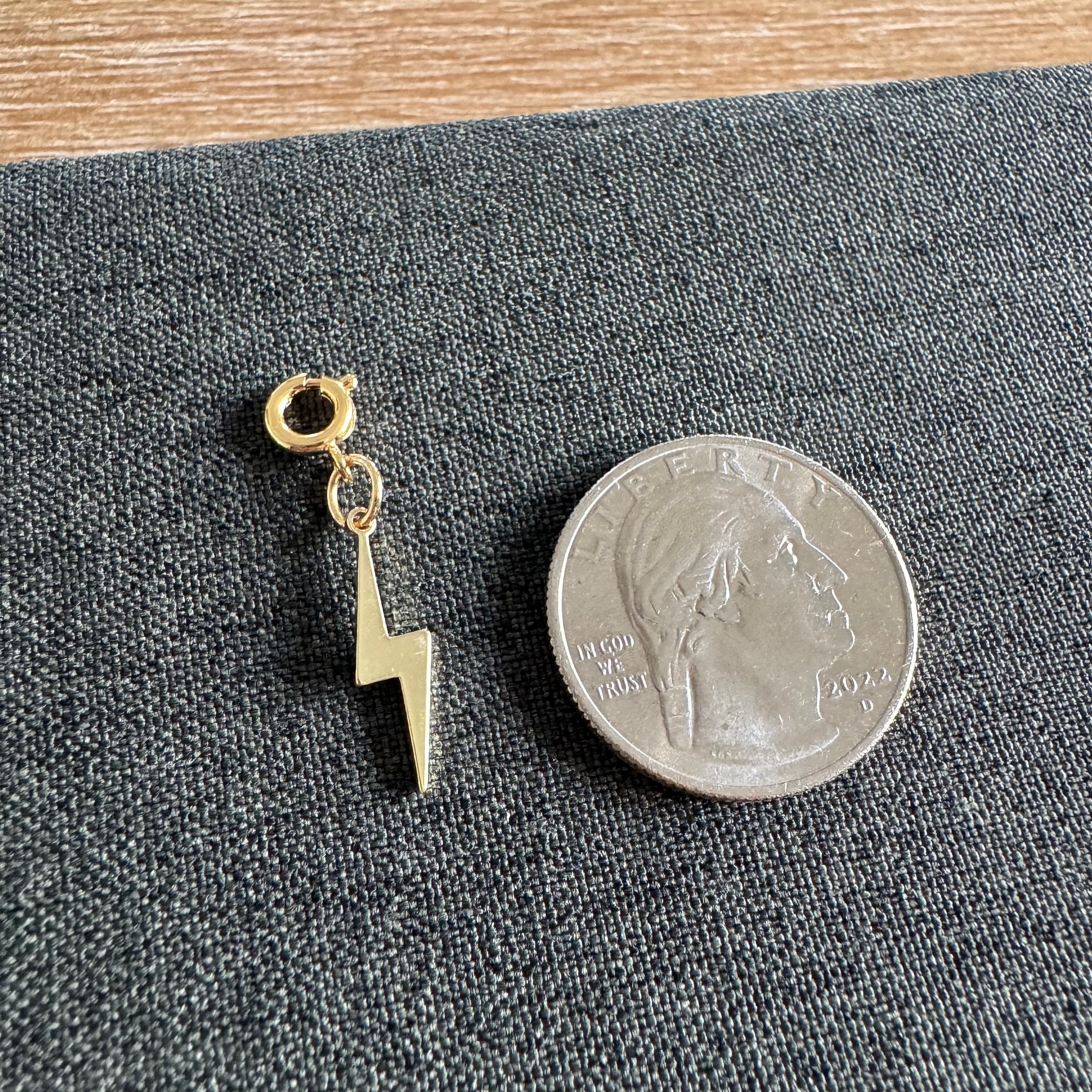 Lane Lightning Bolt Charm with clasp