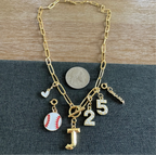 Baseball Mama Number Necklace