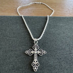 Ryan Cross Necklace Silver