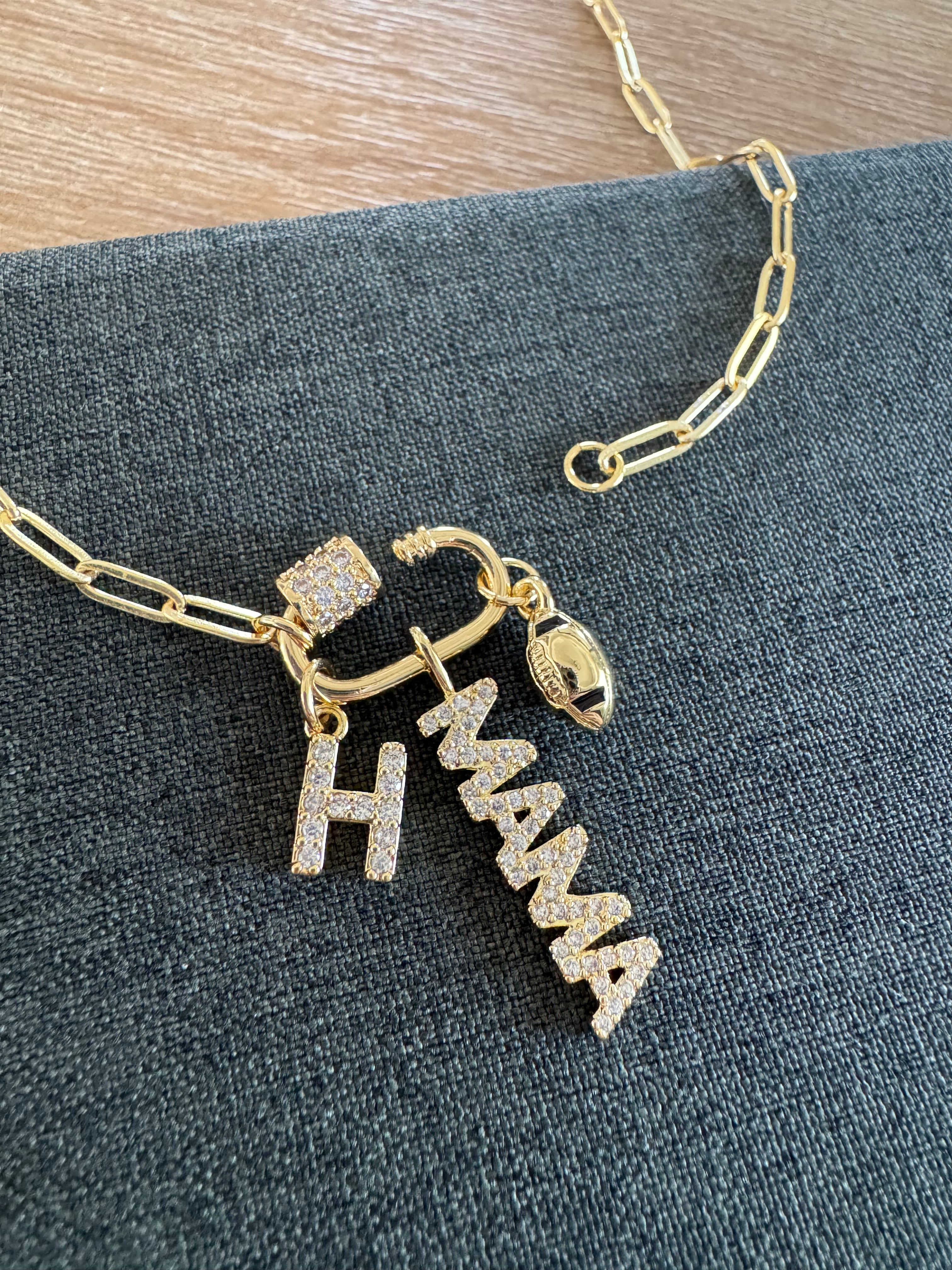 Football Mama Charm Necklace