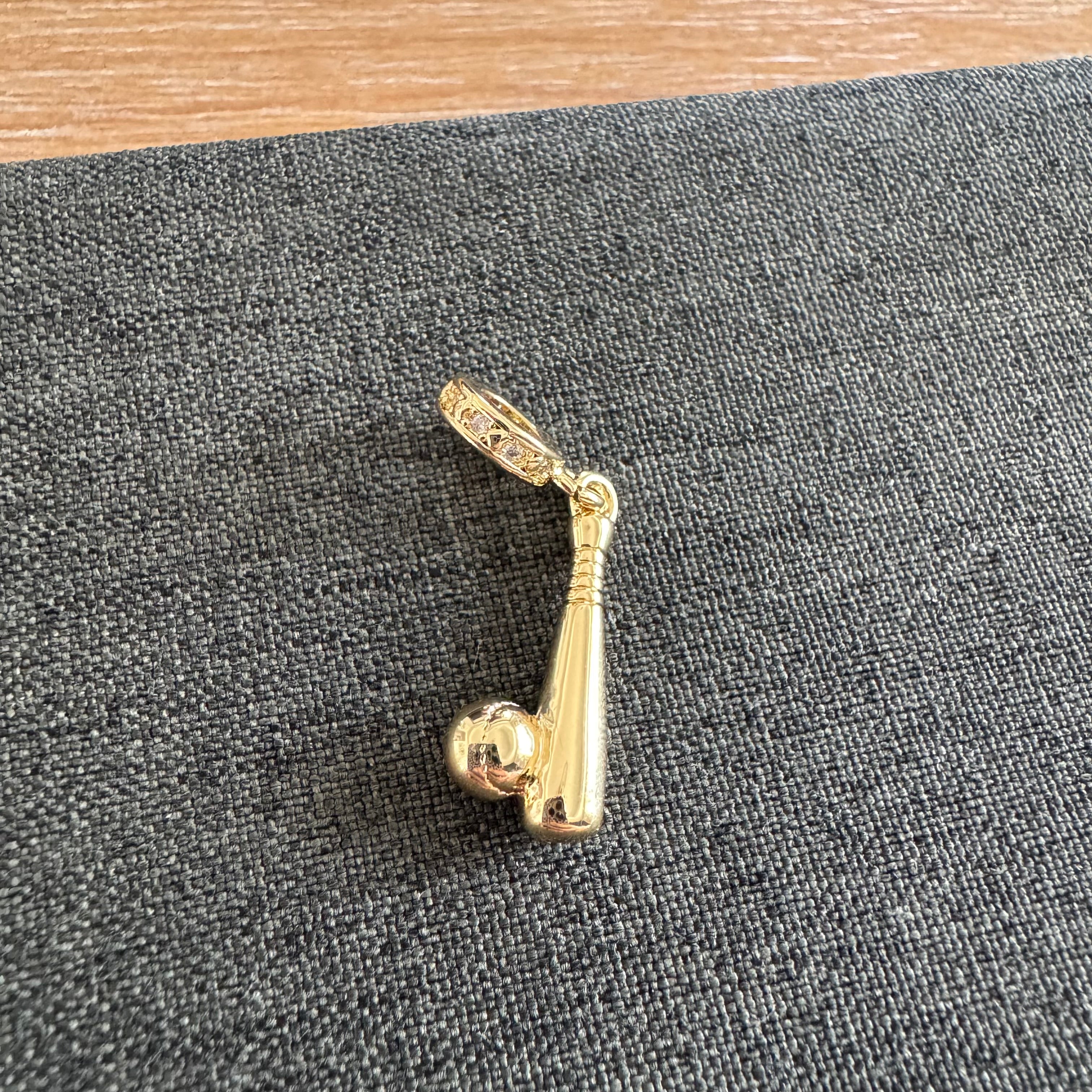 Baseball Bat and Ball Pendant