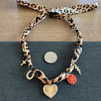 Basketball Bandana Necklace Leopard